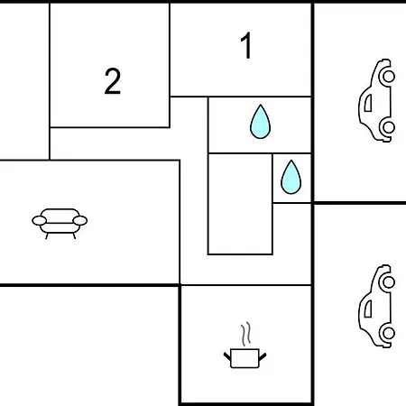 2 Bedroom Stunning Home In Chevron Ferienhaus